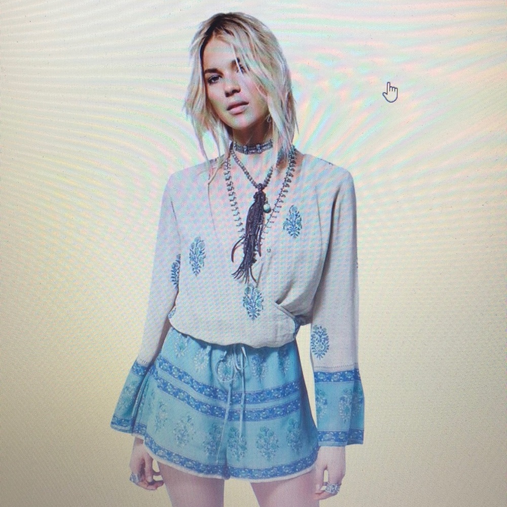 Free People Paisley romper.